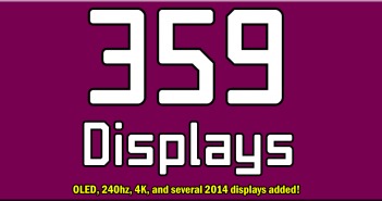 OLED, 4K, and more 2014 Input Lag Results 359 Displays