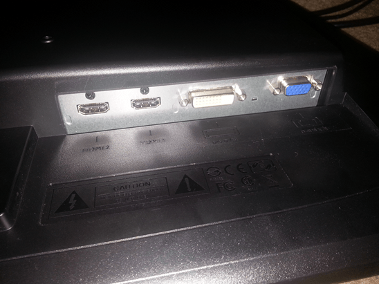 The BenQ RL2455HM features a good amount of connectivity options, including 2 HDMI, DVI-D, and VGA (D-Sub) inputs.
