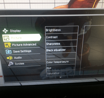 The BenQ RL2455HM offers various customization options that affect scaling, colors, responsiveness, and more.