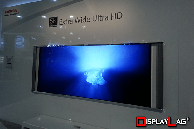 Toshiba's 5K UHD display, which adds additional pixels on each end of the screen to accomplish a wider aspect ratio.