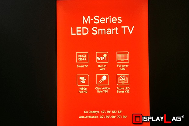 The Vizio M-Series has some notable improvements over the E-Series, including 32 active LED zones for local dimming. 